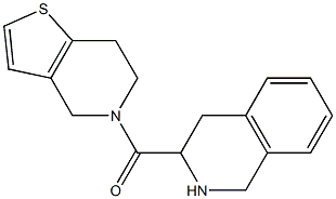 3-(6,7-dihydrothieno[3,2-c]pyridin-5(4H)-ylcarbonyl)-1,2,3,4-tetrahydroisoquinoline,,结构式