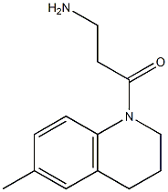 3-(6-methyl-3,4-dihydroquinolin-1(2H)-yl)-3-oxopropan-1-amine,,结构式
