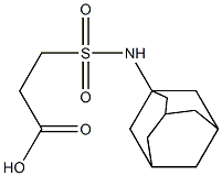 3-(adamantan-1-ylsulfamoyl)propanoic acid Structure