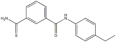 3-(aminocarbonothioyl)-N-(4-ethylphenyl)benzamide|