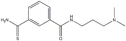 3-(aminocarbonothioyl)-N-[3-(dimethylamino)propyl]benzamide,,结构式