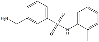 3-(aminomethyl)-N-(2-methylphenyl)benzene-1-sulfonamide Structure