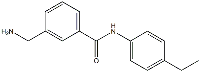 3-(aminomethyl)-N-(4-ethylphenyl)benzamide 结构式