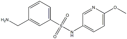 3-(aminomethyl)-N-(6-methoxypyridin-3-yl)benzenesulfonamide