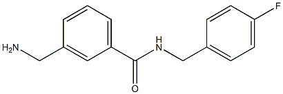 3-(aminomethyl)-N-[(4-fluorophenyl)methyl]benzamide