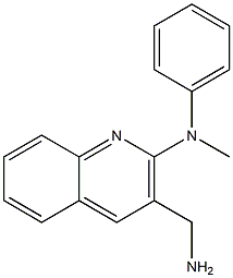 3-(aminomethyl)-N-methyl-N-phenylquinolin-2-amine Structure