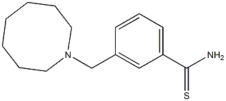 3-(azocan-1-ylmethyl)benzene-1-carbothioamide,,结构式