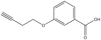 3-(but-3-ynyloxy)benzoic acid Struktur