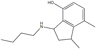 3-(butylamino)-1,7-dimethyl-2,3-dihydro-1H-inden-4-ol Structure