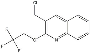 3-(chloromethyl)-2-(2,2,2-trifluoroethoxy)quinoline,,结构式