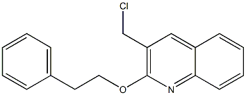 3-(chloromethyl)-2-(2-phenylethoxy)quinoline Structure