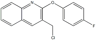 3-(chloromethyl)-2-(4-fluorophenoxy)quinoline Structure