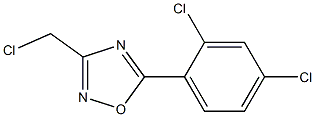 3-(chloromethyl)-5-(2,4-dichlorophenyl)-1,2,4-oxadiazole Structure