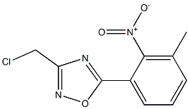 3-(chloromethyl)-5-(3-methyl-2-nitrophenyl)-1,2,4-oxadiazole Structure