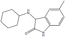 3-(cyclohexylamino)-5-methyl-2,3-dihydro-1H-indol-2-one Structure