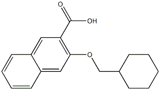 3-(cyclohexylmethoxy)naphthalene-2-carboxylic acid Structure