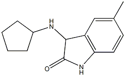 3-(cyclopentylamino)-5-methyl-2,3-dihydro-1H-indol-2-one Structure