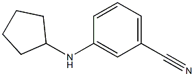 3-(cyclopentylamino)benzonitrile,,结构式