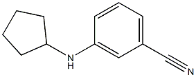 3-(cyclopentylamino)benzonitrile Structure