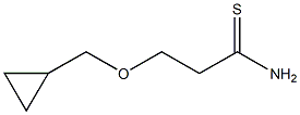 3-(cyclopropylmethoxy)propanethioamide Struktur