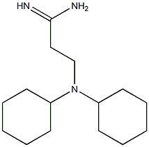 3-(dicyclohexylamino)propanimidamide 结构式