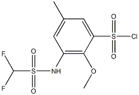 3-(difluoromethanesulfonamido)-2-methoxy-5-methylbenzene-1-sulfonyl chloride