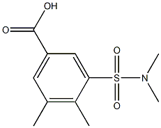 3-(dimethylsulfamoyl)-4,5-dimethylbenzoic acid,,结构式