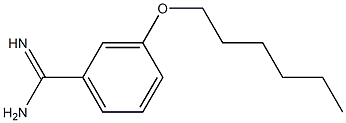 3-(hexyloxy)benzene-1-carboximidamide 结构式