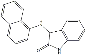 3-(naphthalen-1-ylamino)-2,3-dihydro-1H-indol-2-one Struktur