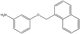 3-(naphthalen-1-ylmethoxy)aniline Structure