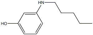 3-(pentylamino)phenol,,结构式