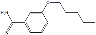 3-(pentyloxy)benzene-1-carbothioamide,,结构式