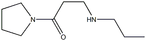 3-(propylamino)-1-(pyrrolidin-1-yl)propan-1-one Structure