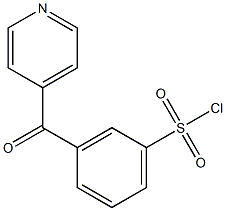 3-(pyridin-4-ylcarbonyl)benzene-1-sulfonyl chloride