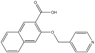 3-(pyridin-4-ylmethoxy)naphthalene-2-carboxylic acid Structure