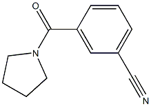 3-(pyrrolidin-1-ylcarbonyl)benzonitrile 化学構造式