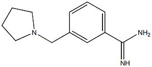 3-(pyrrolidin-1-ylmethyl)benzenecarboximidamide 结构式