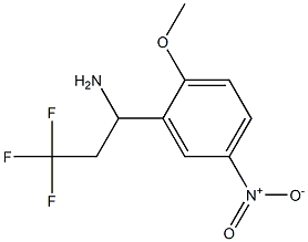 3,3,3-trifluoro-1-(2-methoxy-5-nitrophenyl)propan-1-amine