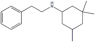 3,3,5-trimethyl-N-(2-phenylethyl)cyclohexan-1-amine Struktur
