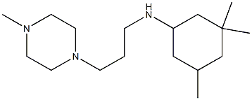 3,3,5-trimethyl-N-[3-(4-methylpiperazin-1-yl)propyl]cyclohexan-1-amine 结构式