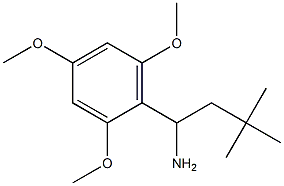 3,3-dimethyl-1-(2,4,6-trimethoxyphenyl)butan-1-amine Struktur