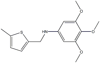 3,4,5-trimethoxy-N-[(5-methylthiophen-2-yl)methyl]aniline Structure
