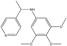 3,4,5-trimethoxy-N-[1-(pyridin-4-yl)ethyl]aniline