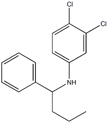 3,4-dichloro-N-(1-phenylbutyl)aniline Structure