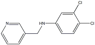 3,4-dichloro-N-(pyridin-3-ylmethyl)aniline Struktur