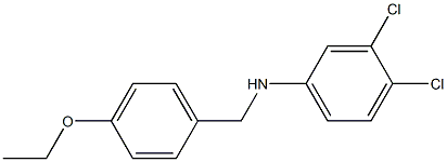 3,4-dichloro-N-[(4-ethoxyphenyl)methyl]aniline Structure