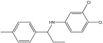 3,4-dichloro-N-[1-(4-methylphenyl)propyl]aniline Structure