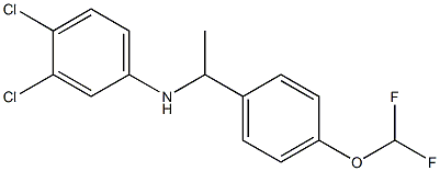 3,4-dichloro-N-{1-[4-(difluoromethoxy)phenyl]ethyl}aniline