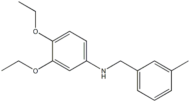 3,4-diethoxy-N-[(3-methylphenyl)methyl]aniline Structure