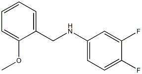 3,4-difluoro-N-[(2-methoxyphenyl)methyl]aniline,,结构式